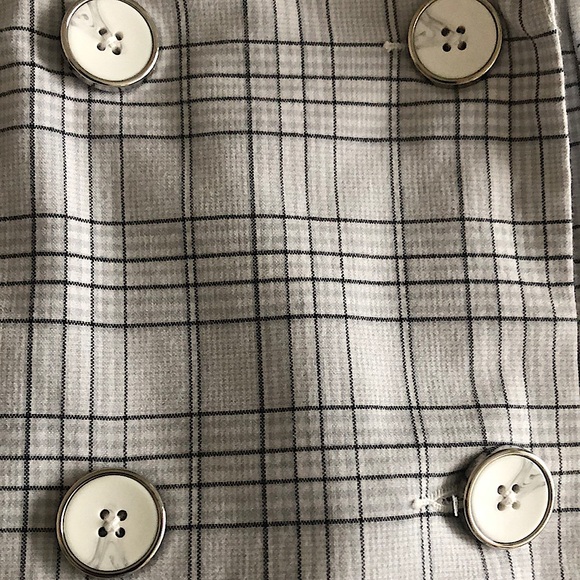 🐰Dynamite Long Plaided Jacket Double Breasted with Six Buttons🐰 Like New 🐇 - Picture 8 of 10